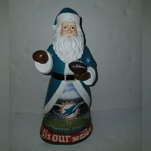 Miami Dolphins Santa Figure Tis The Season